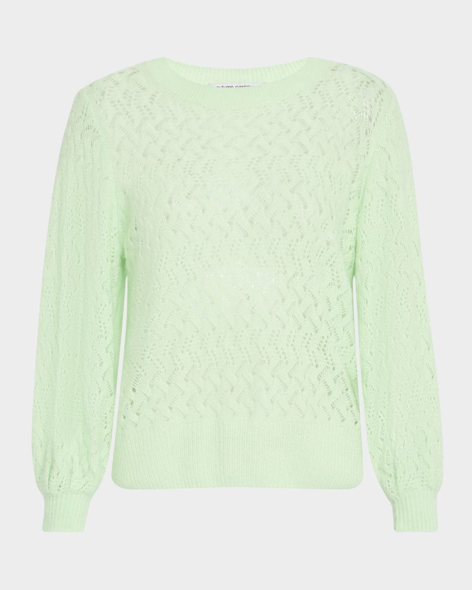 Open Basketweave-Stitch Sweater